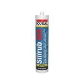 Mastic silicone spécial neutre silirub MA.  SOUDAL