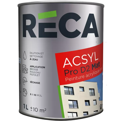 PEINTURE RECA FACADE ACSYL  BLANC 