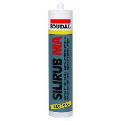 Mastic silicone spécial neutre silirub MA.  SOUDAL